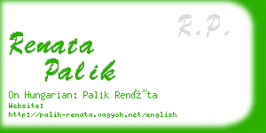 renata palik business card